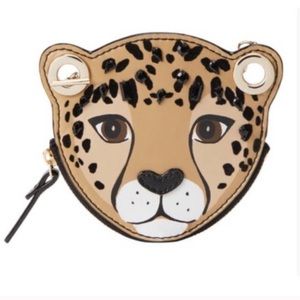 🌼 kate spade Run Wild Leopard Coin Purse / Bag Charm